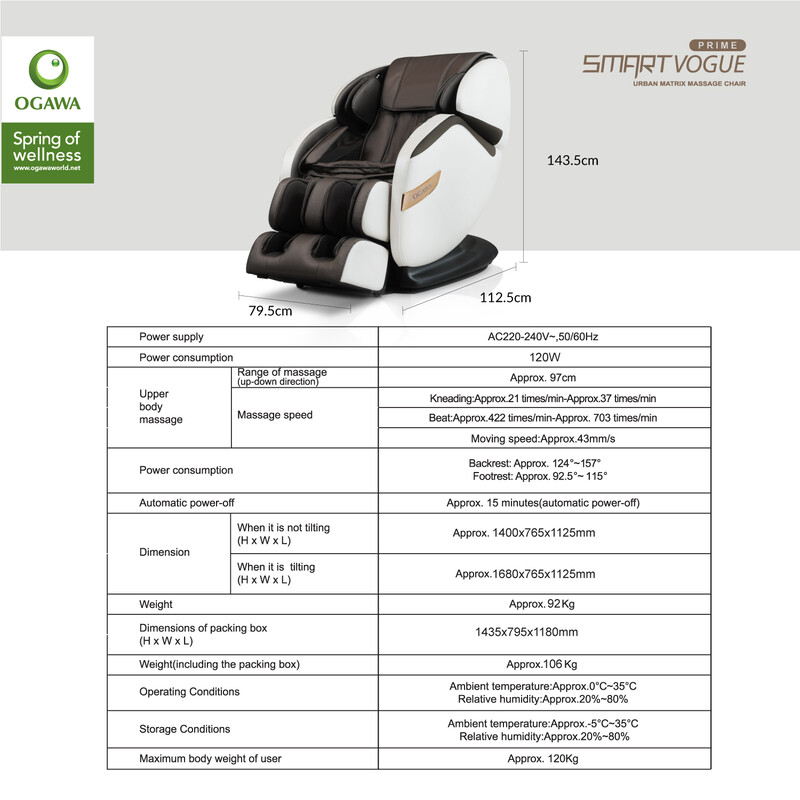 Trade in on sale ogawa massage chair